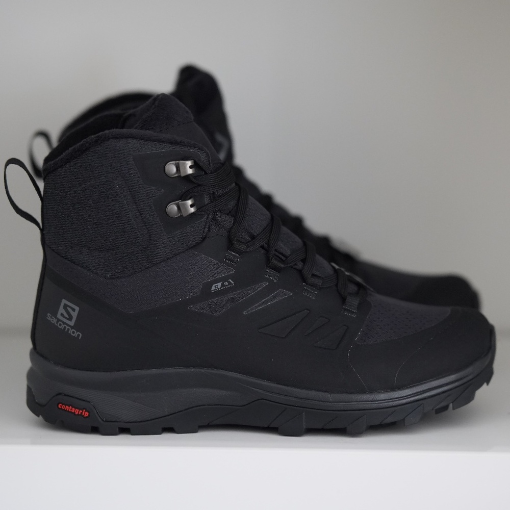 Salomon OUTblast TS CSWP W  Hiking Shoes Triple Black Womens US 8 EU 40